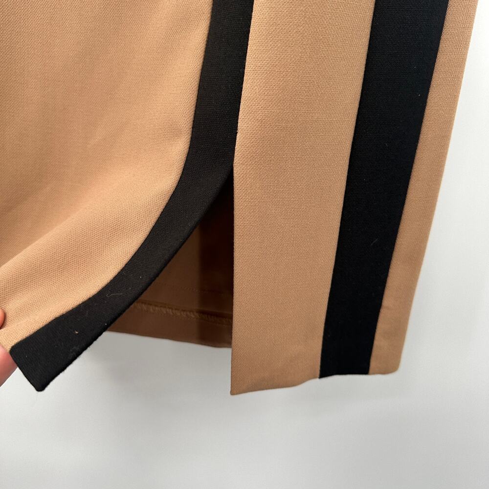 WHITE HOUSE BLACK MARKET Tan & Black Colorblock Skirt // 2 - Picture 7 of 12